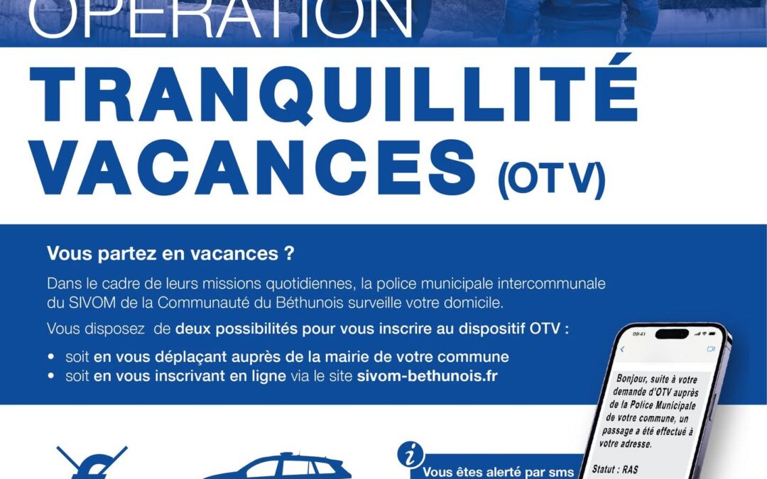 Opération tranquillité vacances